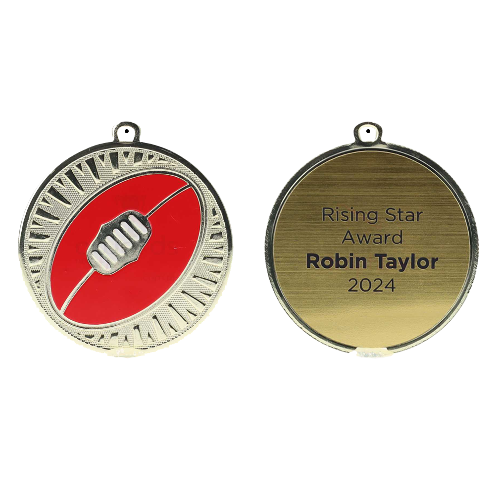 Spark AFL Medal 55mm - Shiny Gold