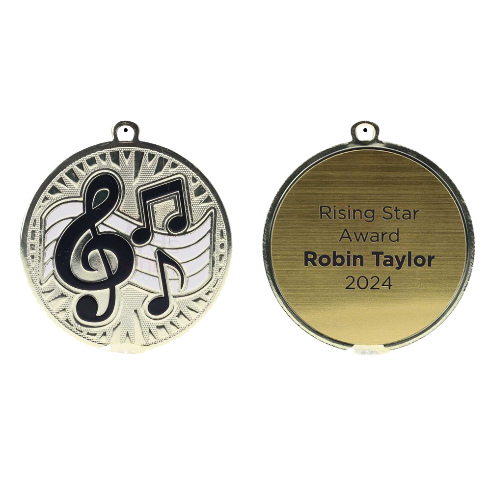 Spark Music Medal 55mm - Shiny Gold