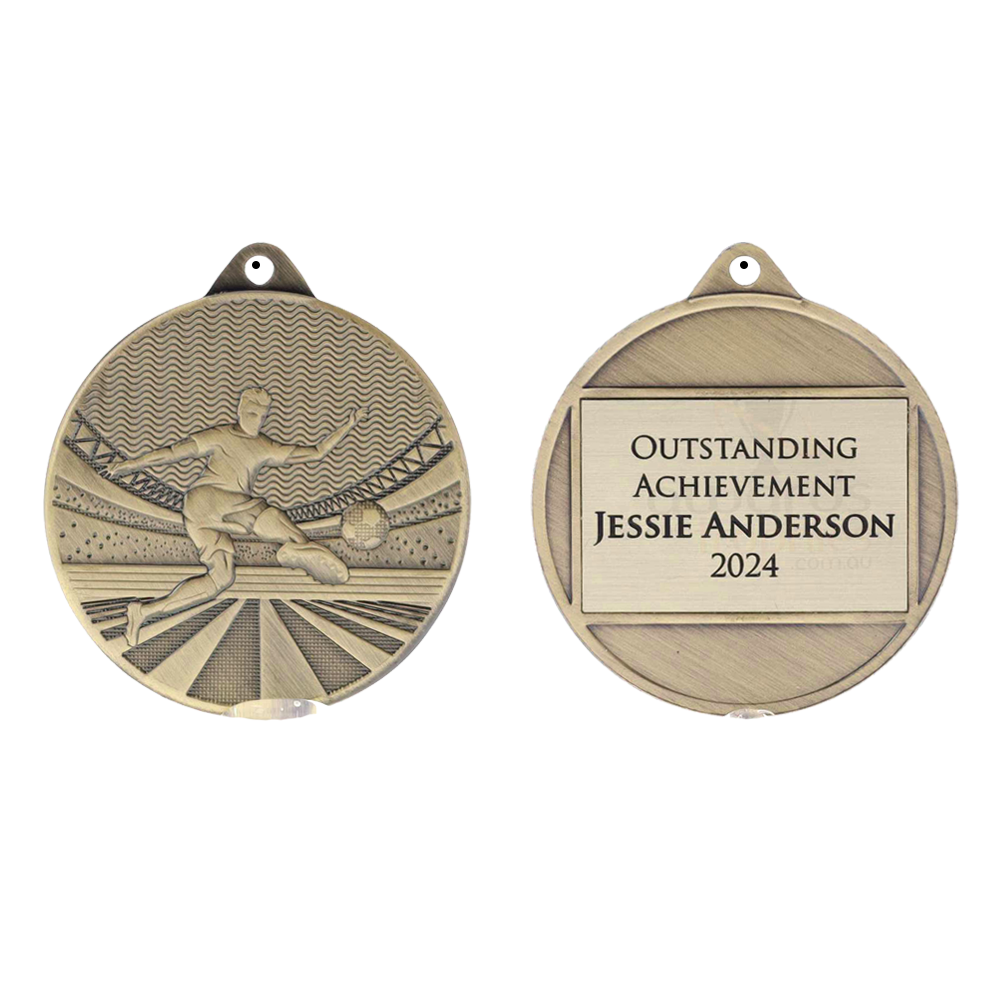 Garland Soccer Medal 50mm - Gold