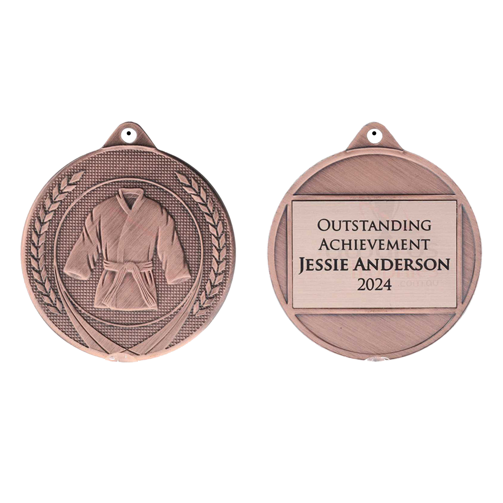 Garland Martial Arts Medal 50mm - Bronze