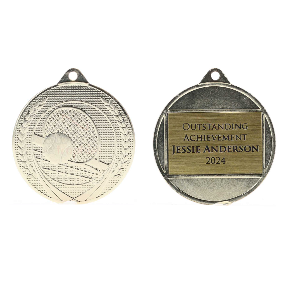 Garland Tennis Medal 50mm - Gold