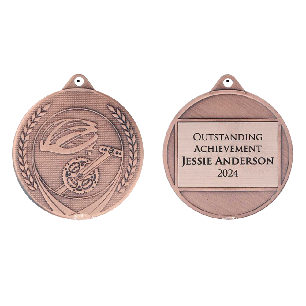 Garland Cycling Medal 50mm - Bronze