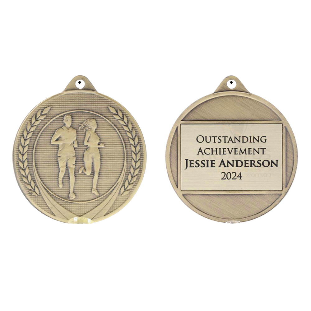 Garland Cross Country Medal 50mm - Gold