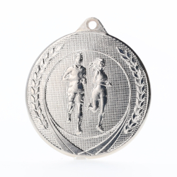 Garland Cross Country Medal 50mm - Silver