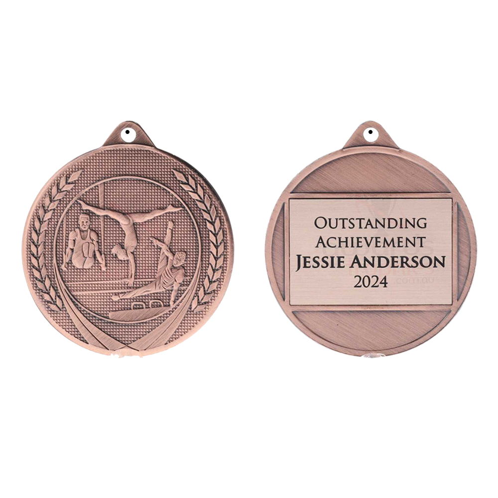 Garland Gymnastics Medal 50mm - Bronze