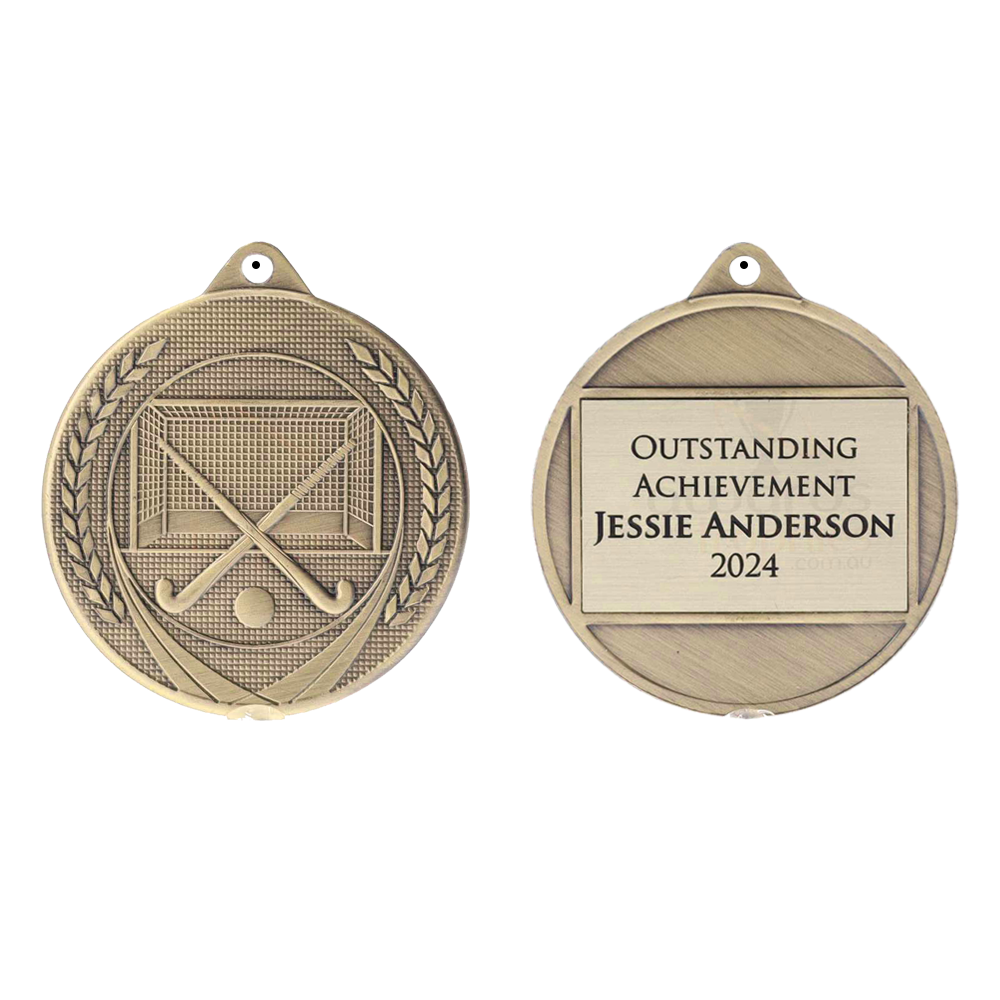 Garland Hockey Medal 50mm - Gold