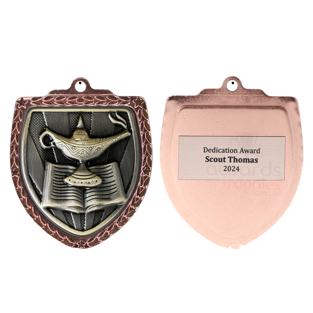 Knowledge Shield Medal 80mm - Bronze