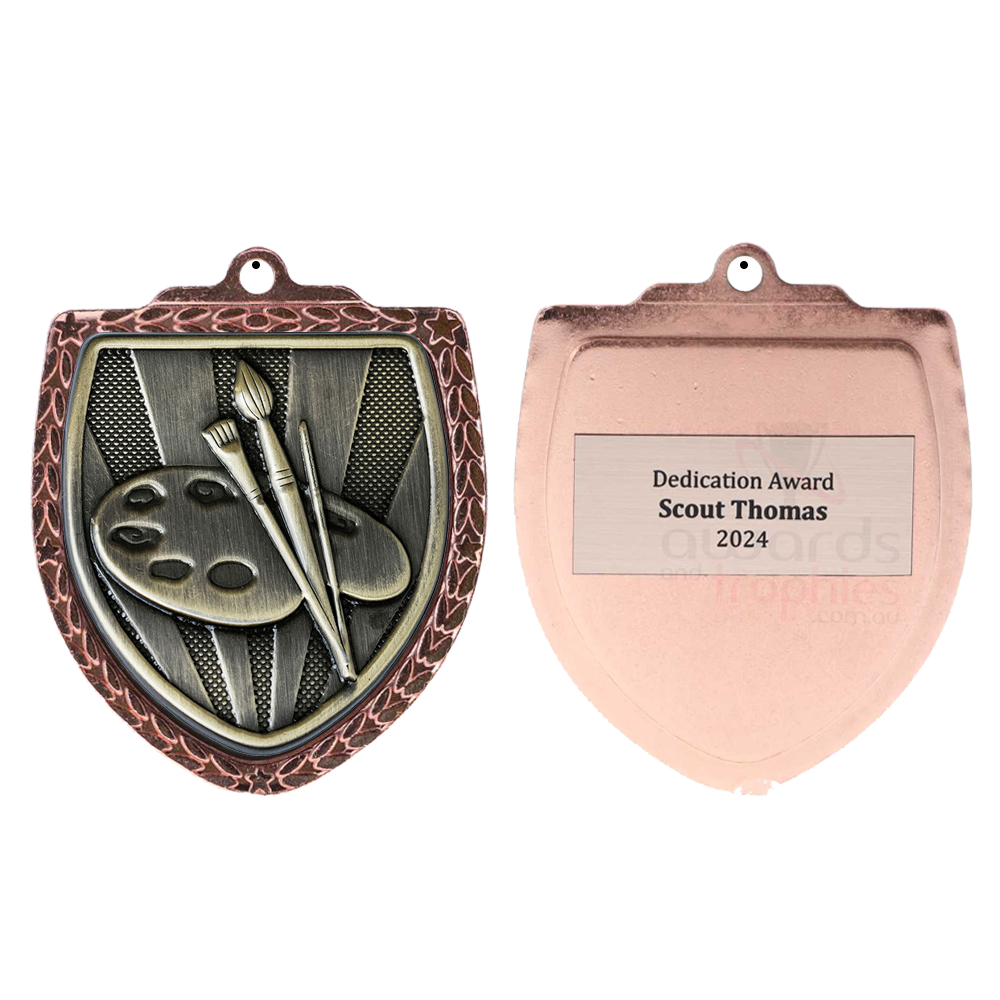 Art Shield Medal 80mm - Bronze