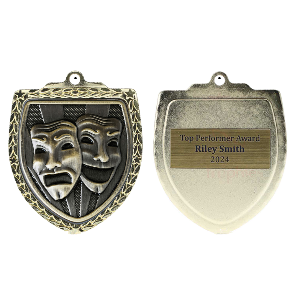 Drama Shield Medal 80mm - Gold 