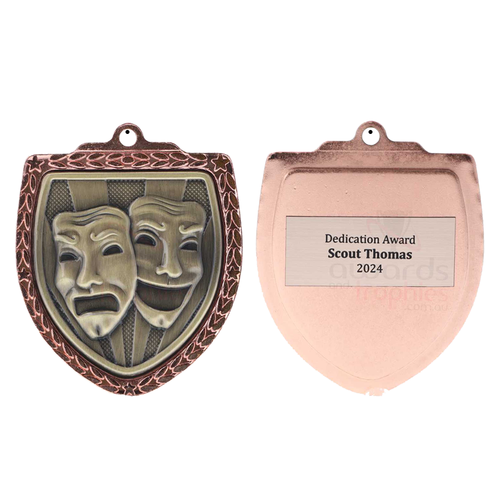 Drama Shield Medal 80mm - Bronze