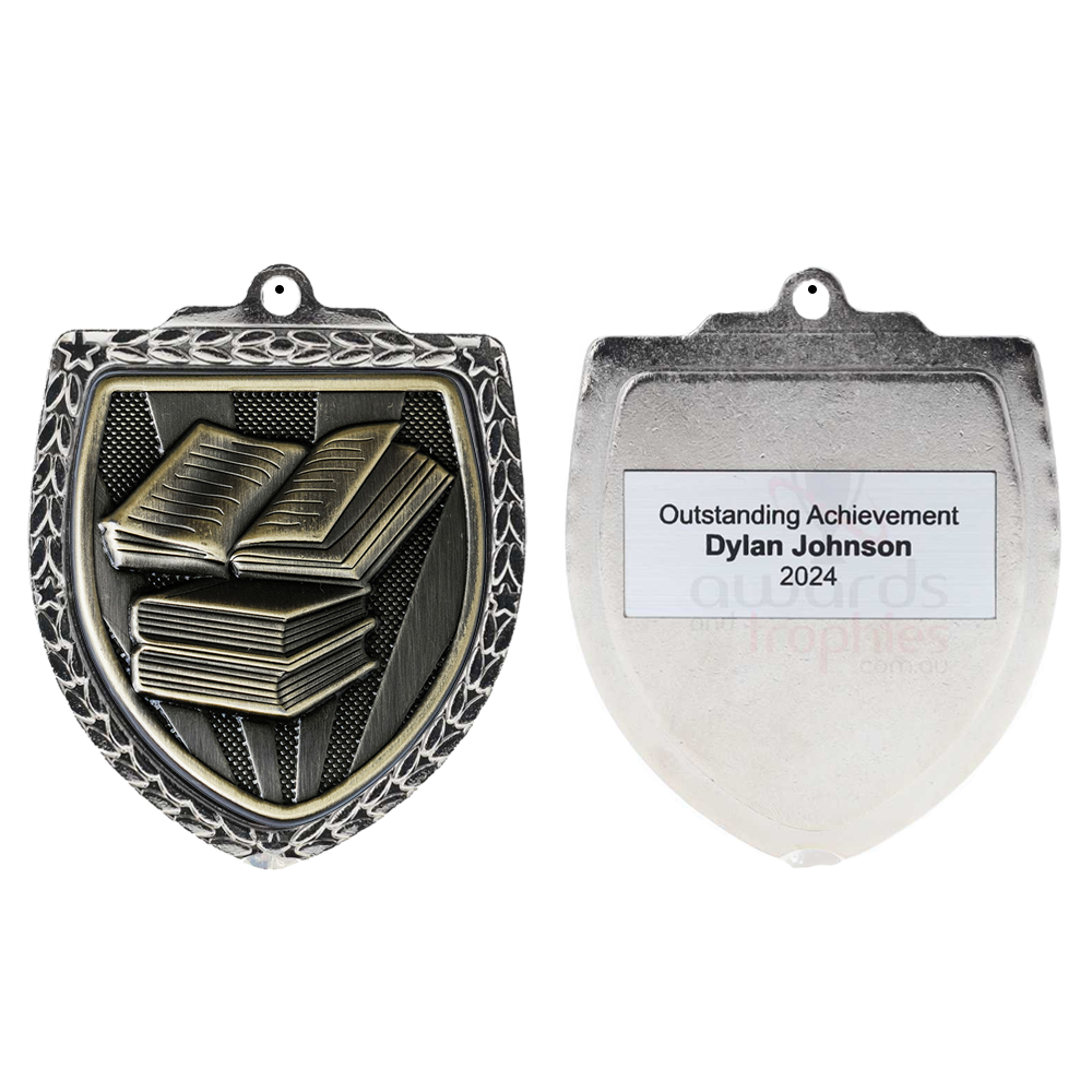 Reading Shield Medal 80mm - Silver 