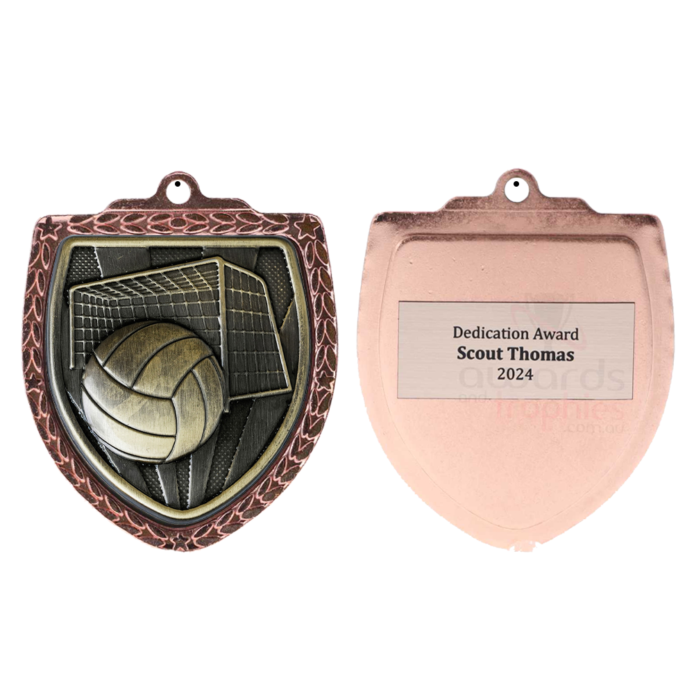 Waterpolo Shield Medal 80mm - Bronze