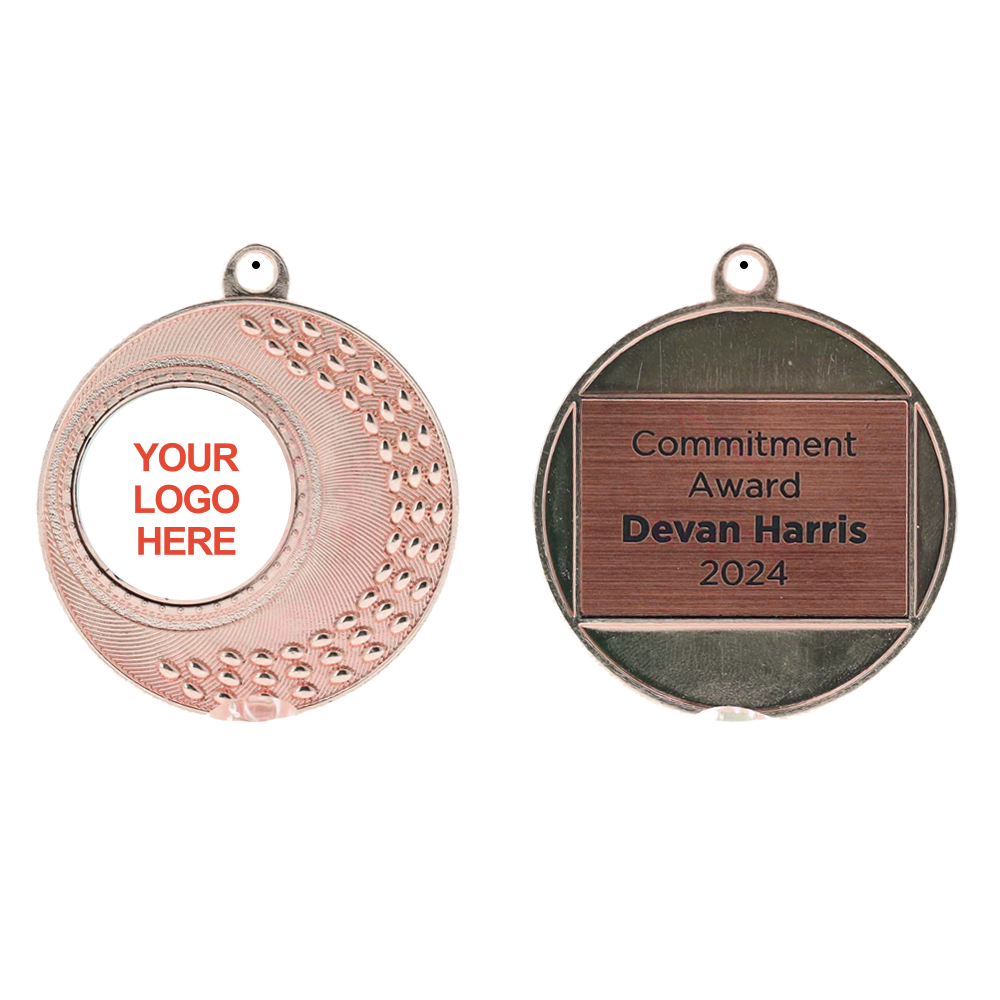 Tactile Personalised Medal 50mm - Bronze