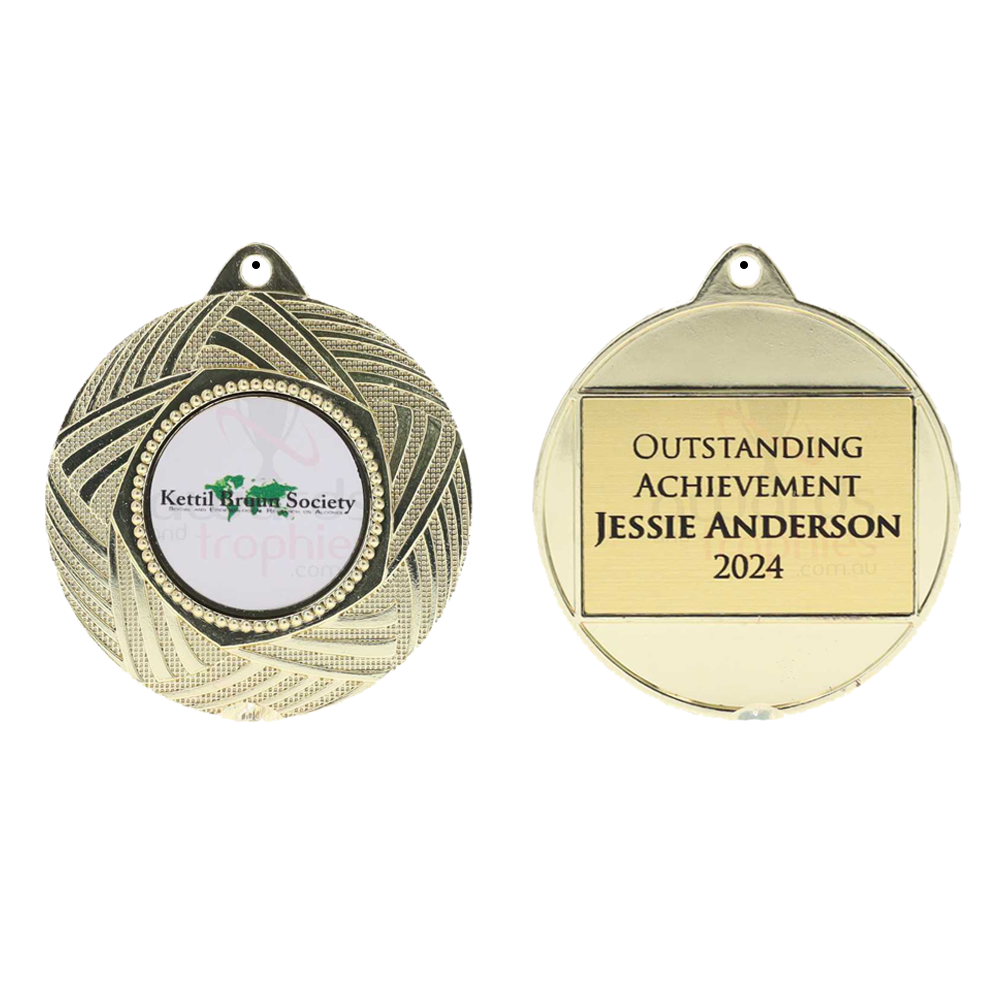 Starlace Personalised Medal 50mm - Gold