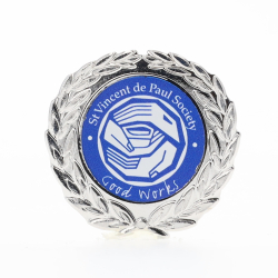 Wreath Pin 38mm - Silver