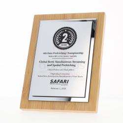 Sublime Bamboo Eco Plaque Silver 200mm