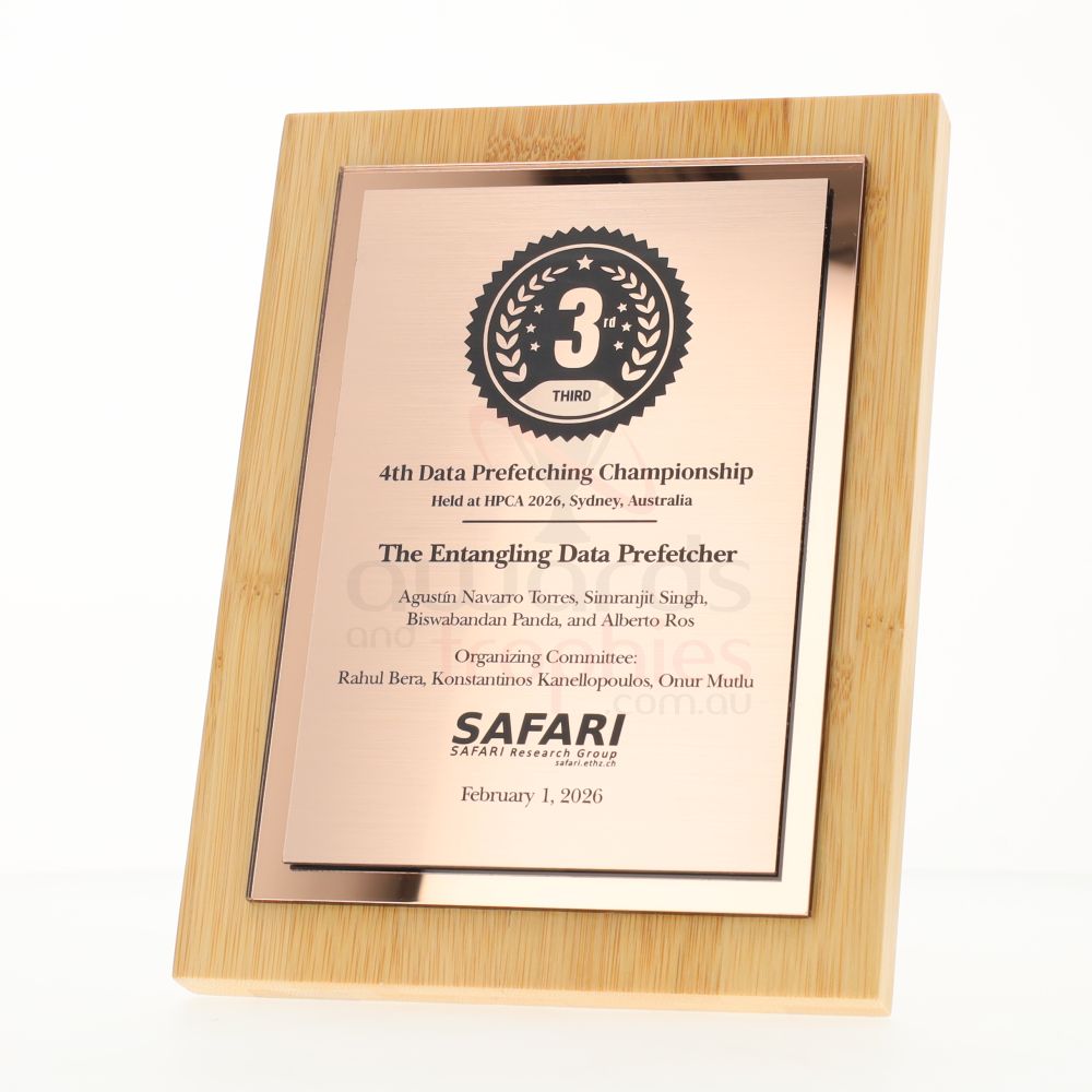 Sublime Bamboo Eco Plaque Bronze 200mm