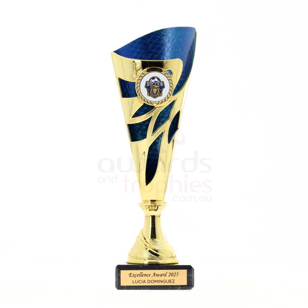 Cortina Cup 200mm - Gold/Blue