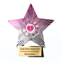 Gradient Star 110mm - Silver/Pink