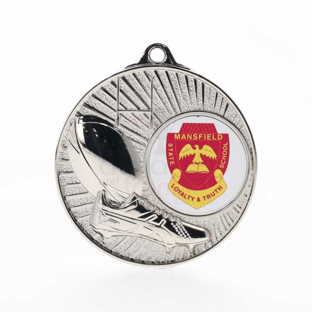 Blitz Logo Medal Silver 52mm - Rugby