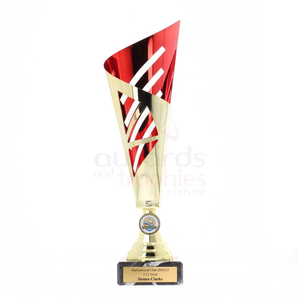 Brooklyn Cup 345mm - Gold/Red