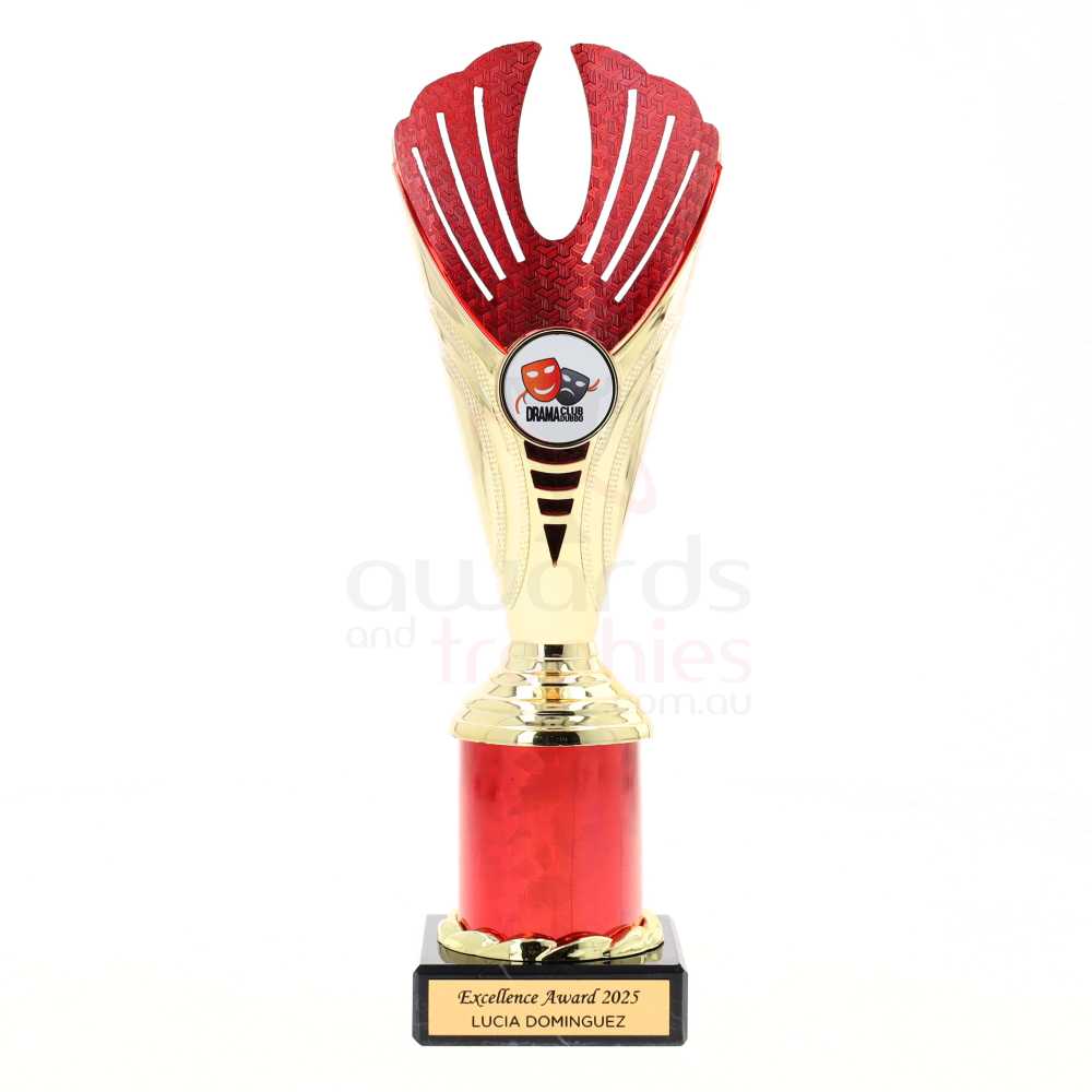 Paloma Cup 230mm - Gold/Red