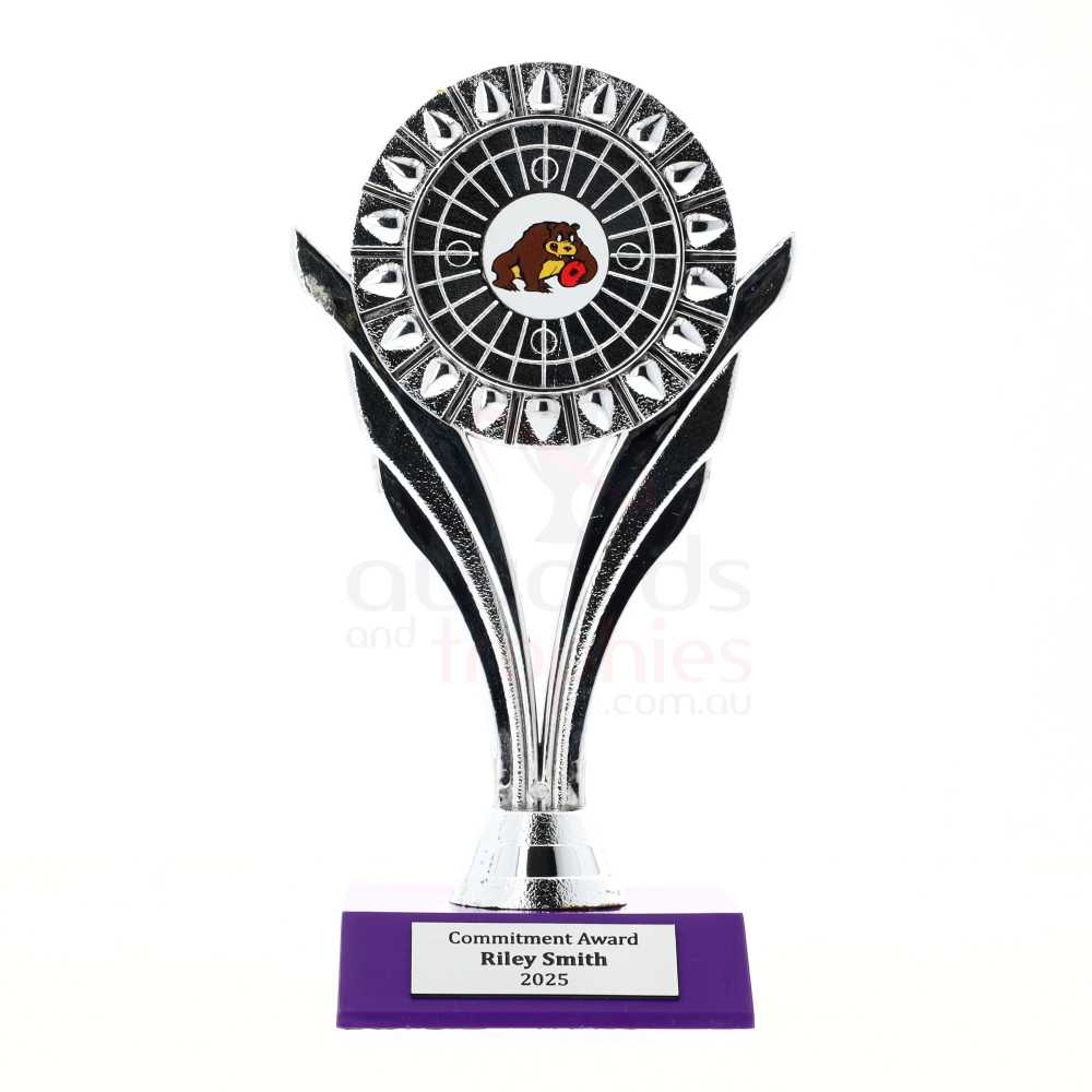Personalised Leaf 185mm - Purple