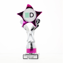 Athena Star 235mm - Silver/Pink