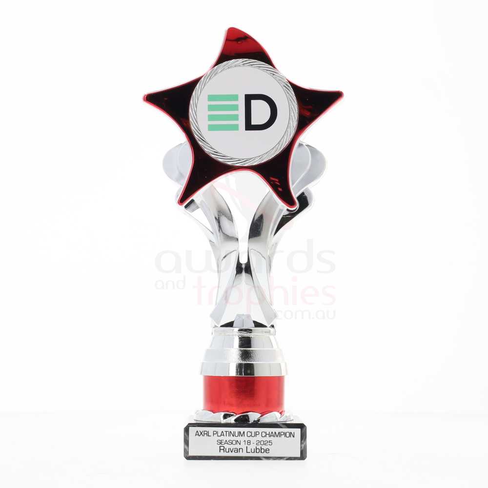 Athena Star 235mm - Silver/Red