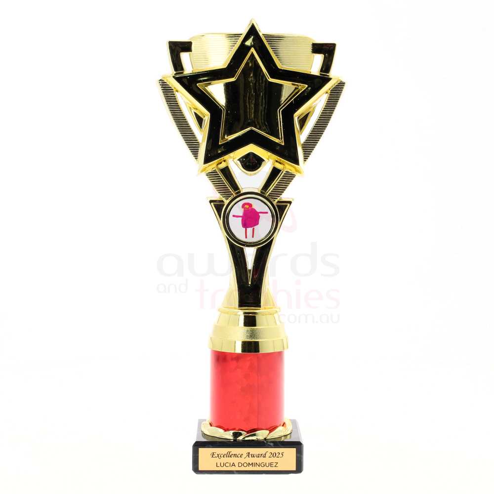 Kudos Cup 260mm - Gold/Red