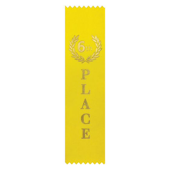 6th Place Ribbon (25 Pack)