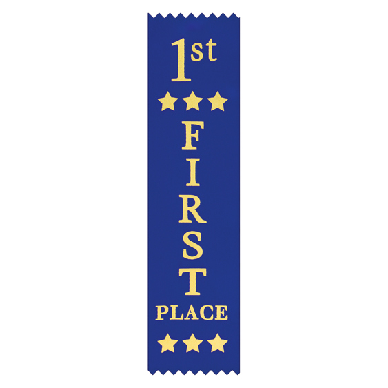 1st Place Star Ribbon (25 Pack)