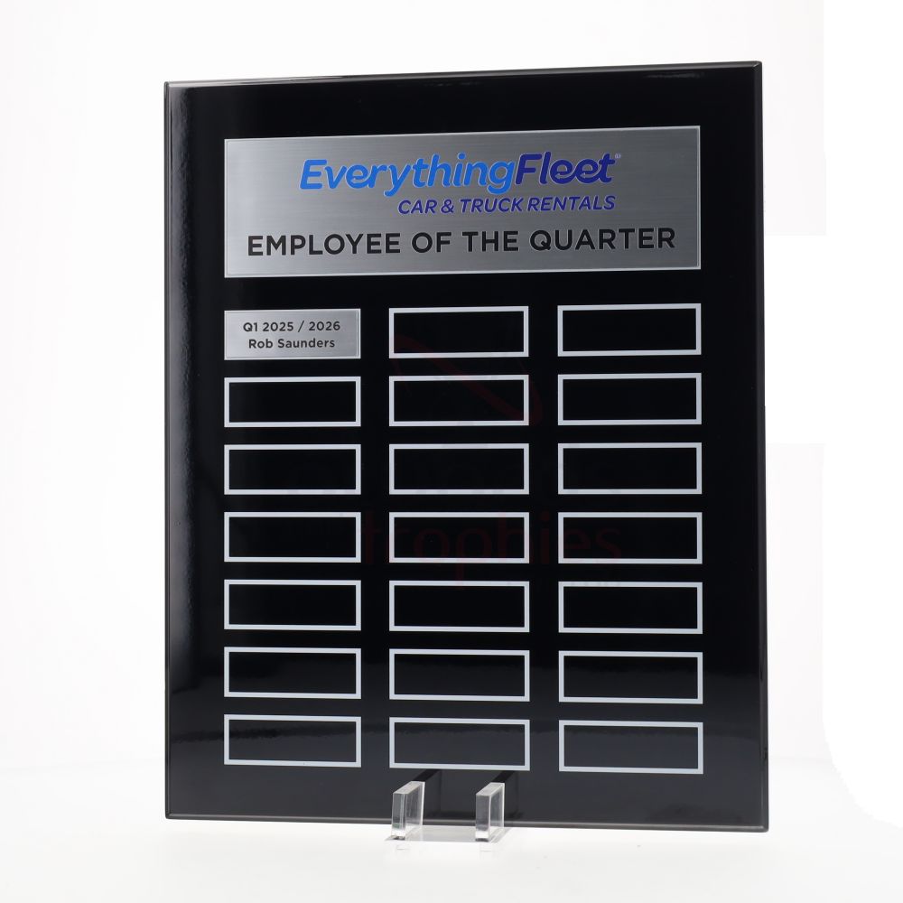 Continuity Perpetual Plaque 325mm - Black/Silver