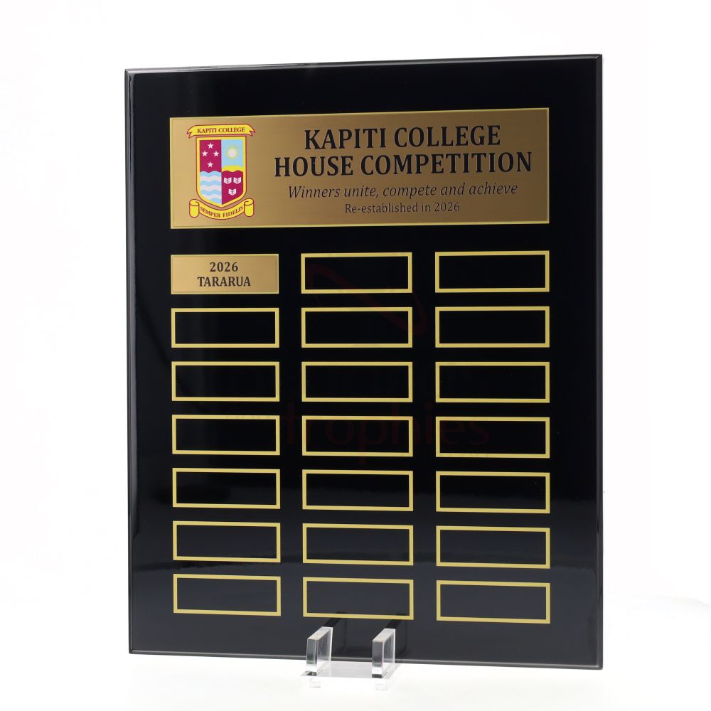 Continuity Perpetual Plaque 325mm - Black/Gold