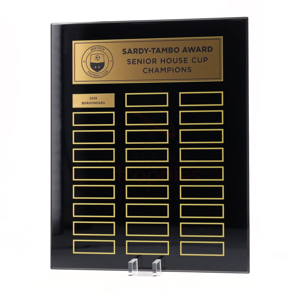 Continuity Perpetual Plaque 380mm - Black/Gold