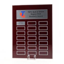 Continuity Perpetual Plaque 300mm - Rosewood/Silver