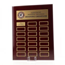 Continuity Perpetual Plaque 300mm - Rosewood/Gold