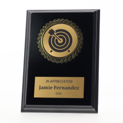Black Plaque 150mm - Archery