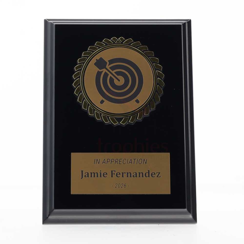 Black Plaque 150mm - Archery