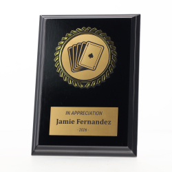 Black Plaque 150mm - Cards