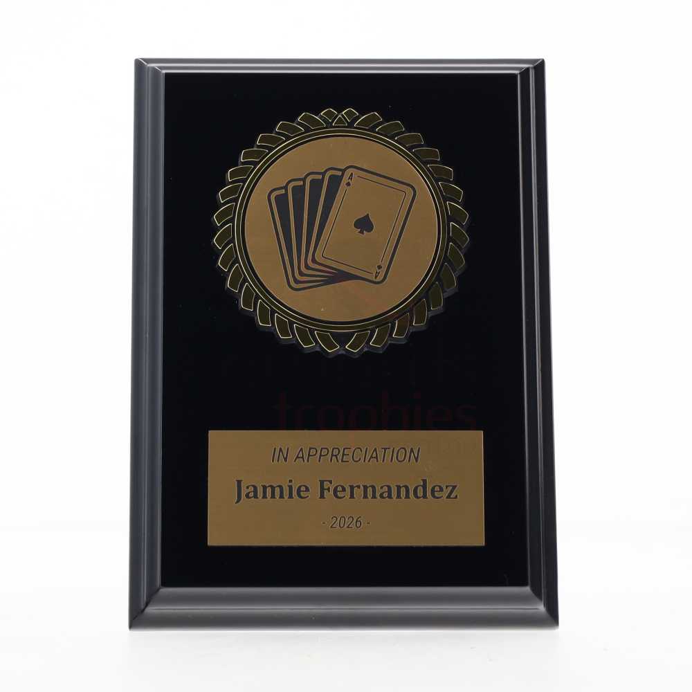 Black Plaque 150mm - Cards