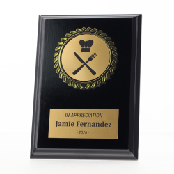 Black Plaque 150mm - Cooking