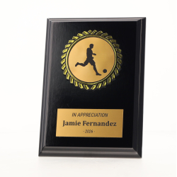 Black Plaque 150mm - Futsal