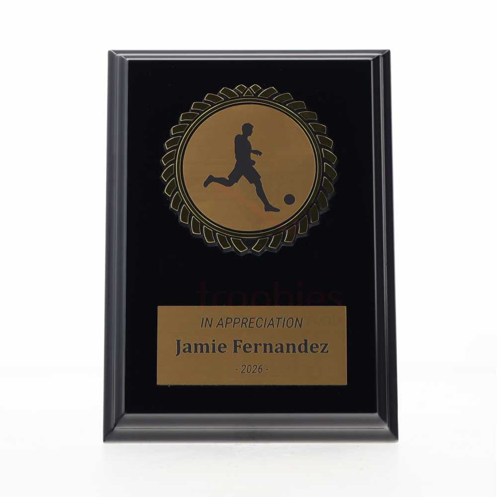 Black Plaque 150mm - Futsal