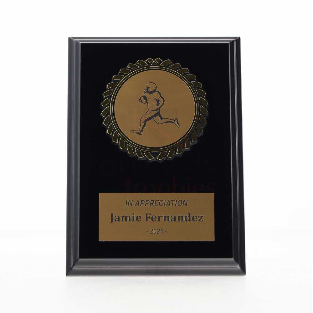 Black Plaque 150mm - Gridiron