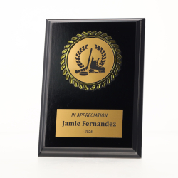 Black Plaque 150mm - Ice Hockey
