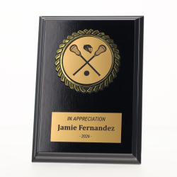 Black Plaque 150mm - Lacrosse