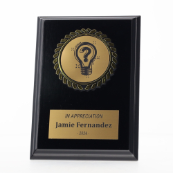 Black Plaque 150mm - Trivia