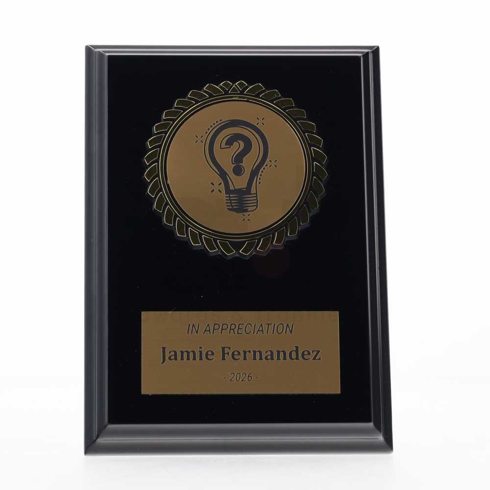 Black Plaque 150mm - Trivia