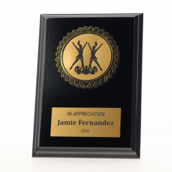 Black Plaque 150mm - Cheer